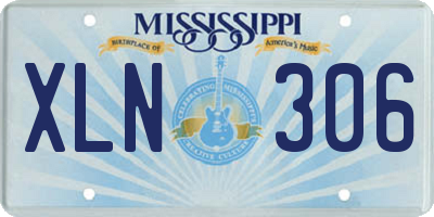 MS license plate XLN306
