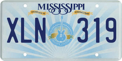 MS license plate XLN319