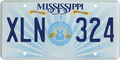 MS license plate XLN324
