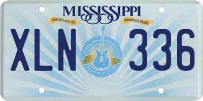 MS license plate XLN336