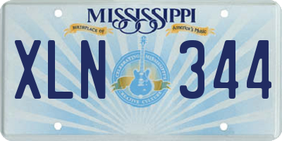 MS license plate XLN344