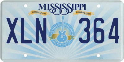 MS license plate XLN364