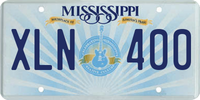 MS license plate XLN400