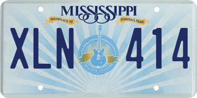 MS license plate XLN414