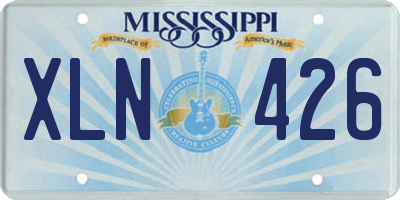 MS license plate XLN426