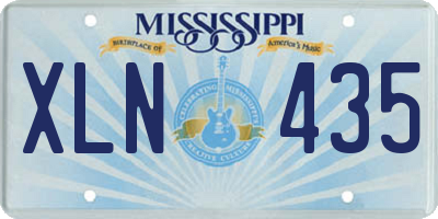 MS license plate XLN435