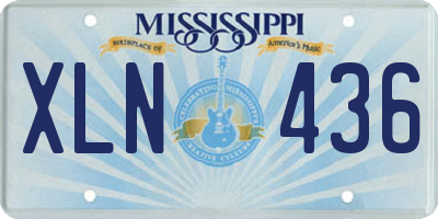 MS license plate XLN436