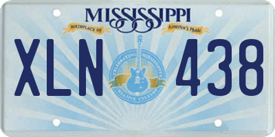 MS license plate XLN438