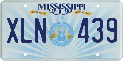 MS license plate XLN439