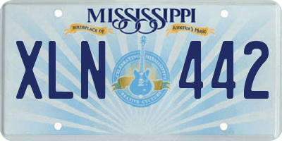 MS license plate XLN442