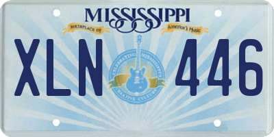 MS license plate XLN446