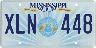 MS license plate XLN448