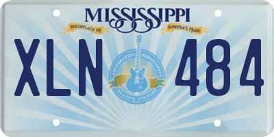 MS license plate XLN484