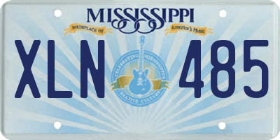 MS license plate XLN485