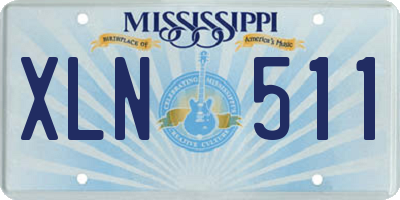 MS license plate XLN511
