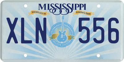 MS license plate XLN556