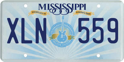 MS license plate XLN559