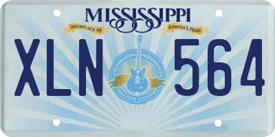 MS license plate XLN564