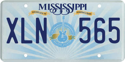 MS license plate XLN565