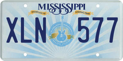 MS license plate XLN577
