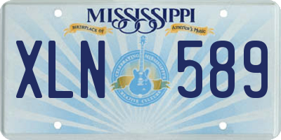 MS license plate XLN589