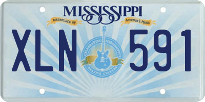 MS license plate XLN591