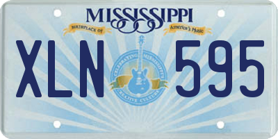 MS license plate XLN595