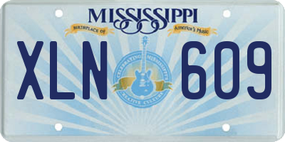 MS license plate XLN609
