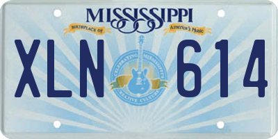 MS license plate XLN614