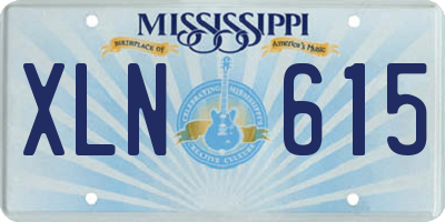 MS license plate XLN615