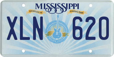 MS license plate XLN620