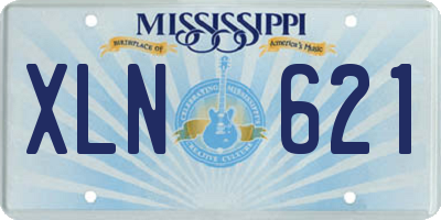 MS license plate XLN621