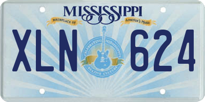 MS license plate XLN624