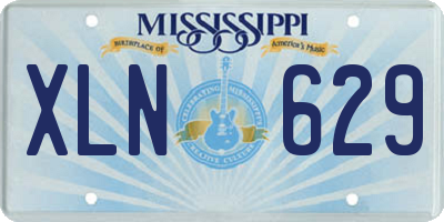 MS license plate XLN629