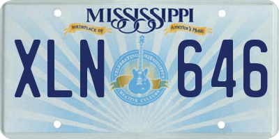 MS license plate XLN646