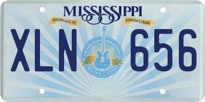 MS license plate XLN656