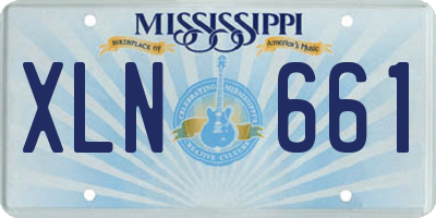 MS license plate XLN661