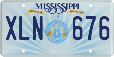 MS license plate XLN676