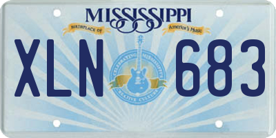 MS license plate XLN683