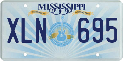 MS license plate XLN695