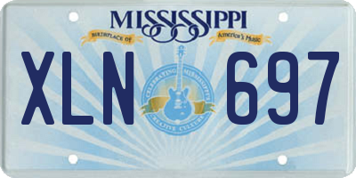 MS license plate XLN697