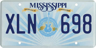 MS license plate XLN698