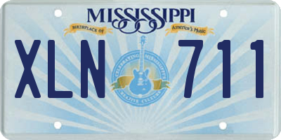 MS license plate XLN711