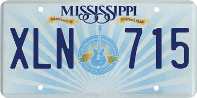 MS license plate XLN715