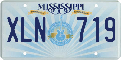MS license plate XLN719