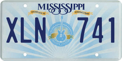 MS license plate XLN741