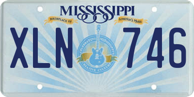 MS license plate XLN746