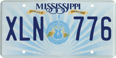 MS license plate XLN776