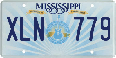 MS license plate XLN779