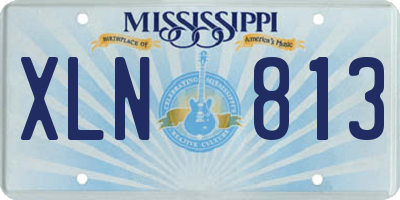 MS license plate XLN813